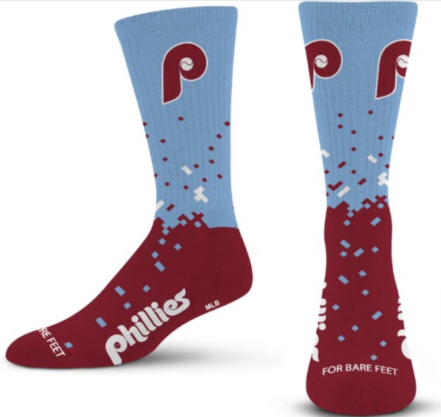 Philadelphia Phillies Retro Spray Zone Socks