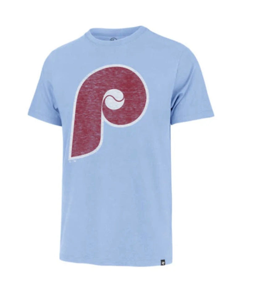 '47 Men's Philadelphia Phillies Blue Premium Franklin T-Shirt, Small
