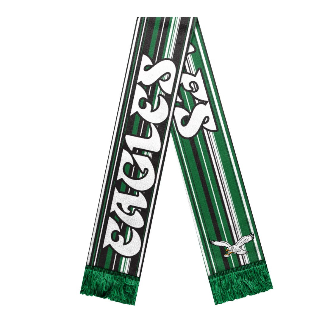 Philadelphia Eagles Retro Hyper Stripe Big Logo Scarf