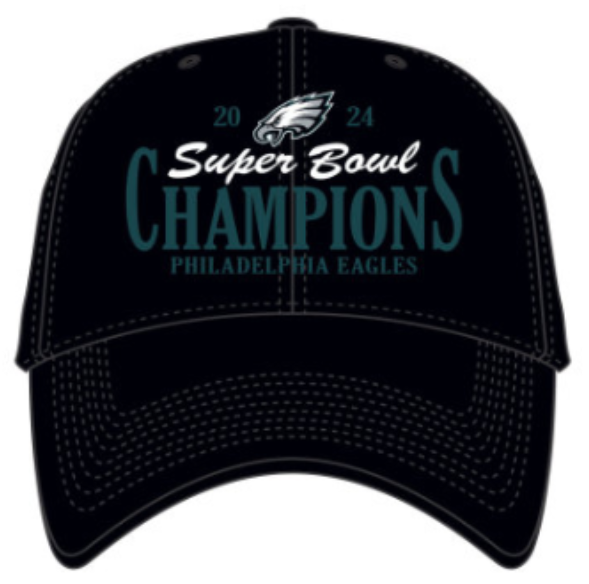 Philadelphia Eagles Super Bowl LIX Champions Black Hat