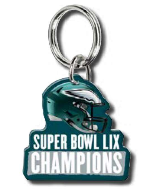 Philadelphia Eagles Super Bowl LIX Champions key chain