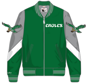 Philadelphia Eagles Heavyweight Kelly Green Satin Jacket