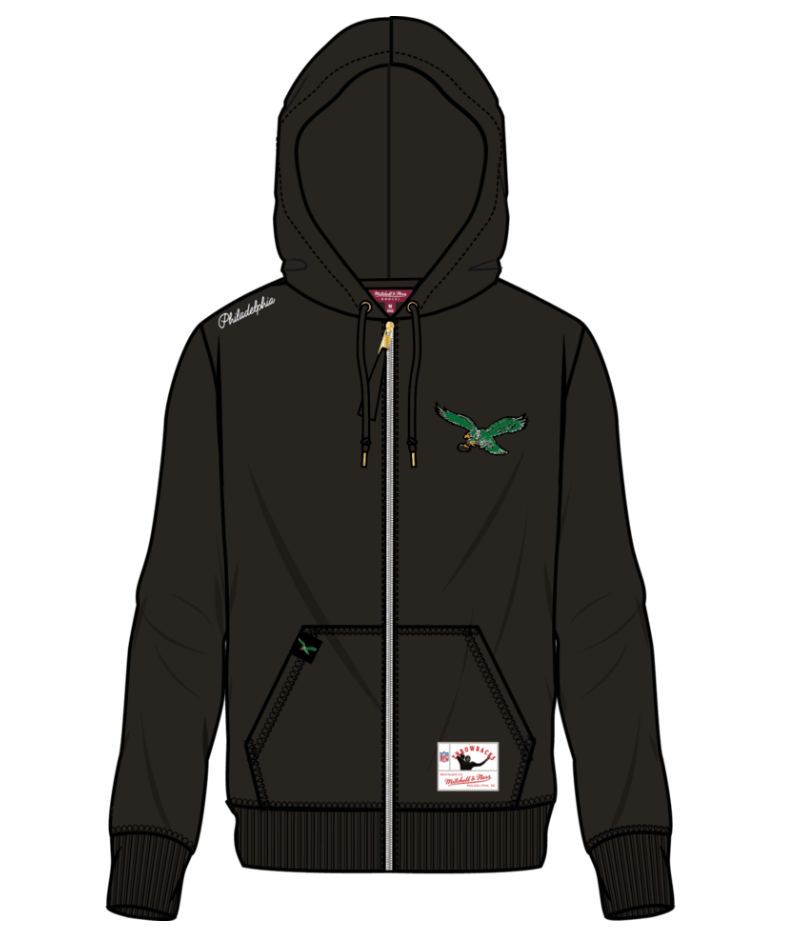 Philadelphia Eagles Women's Lightweight Full-Zip Hoodie