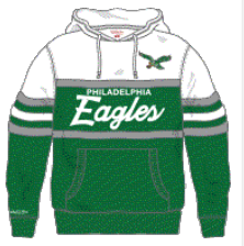 Philadelphia Eagles Kelly Green & White Youth Head Coach Hoodie