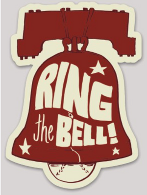 Ring the Bell baseball sticker