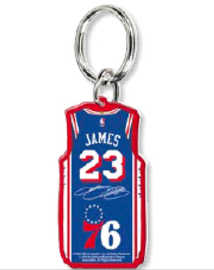 Philadelphia 76ers LeBron James Premium Acrylic Keychain