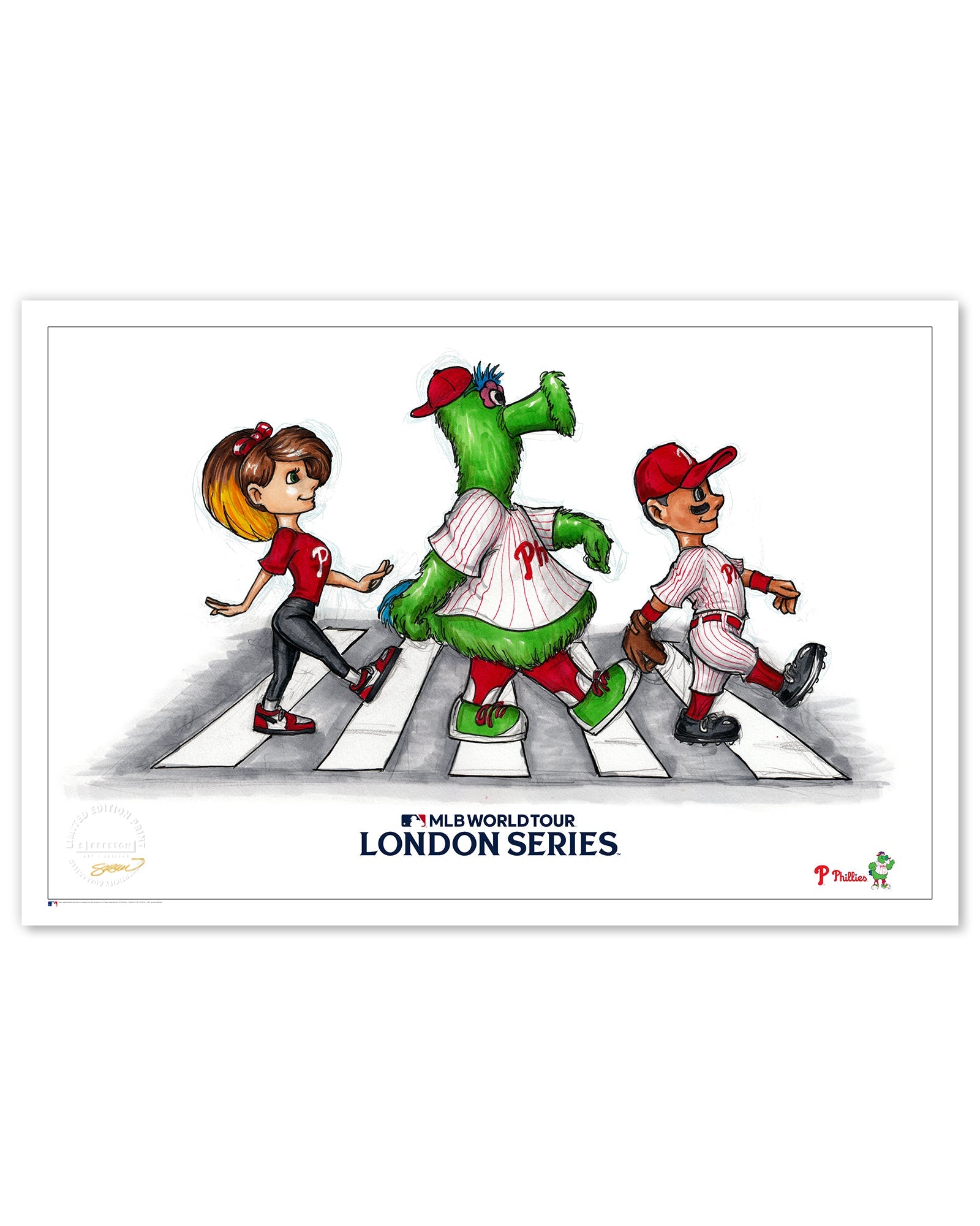 2024 MLB Philadelphia Phillies London Series Sketch Art Print