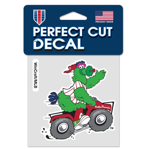 Philadelphia Phillies Phillie Phanatic 4"x4" DieCut Decal