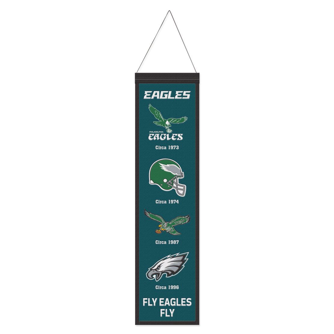 Philadelphia Eagles Logo Evolution Wool Banner