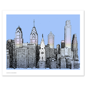 Philadelphia Skyline - Street Names