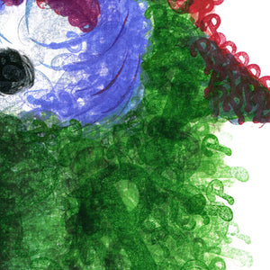 Phillie Phanatic Stamp Art