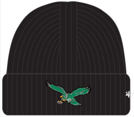 Philadelphia Eagles Historic Black Foundational Cuff Knit