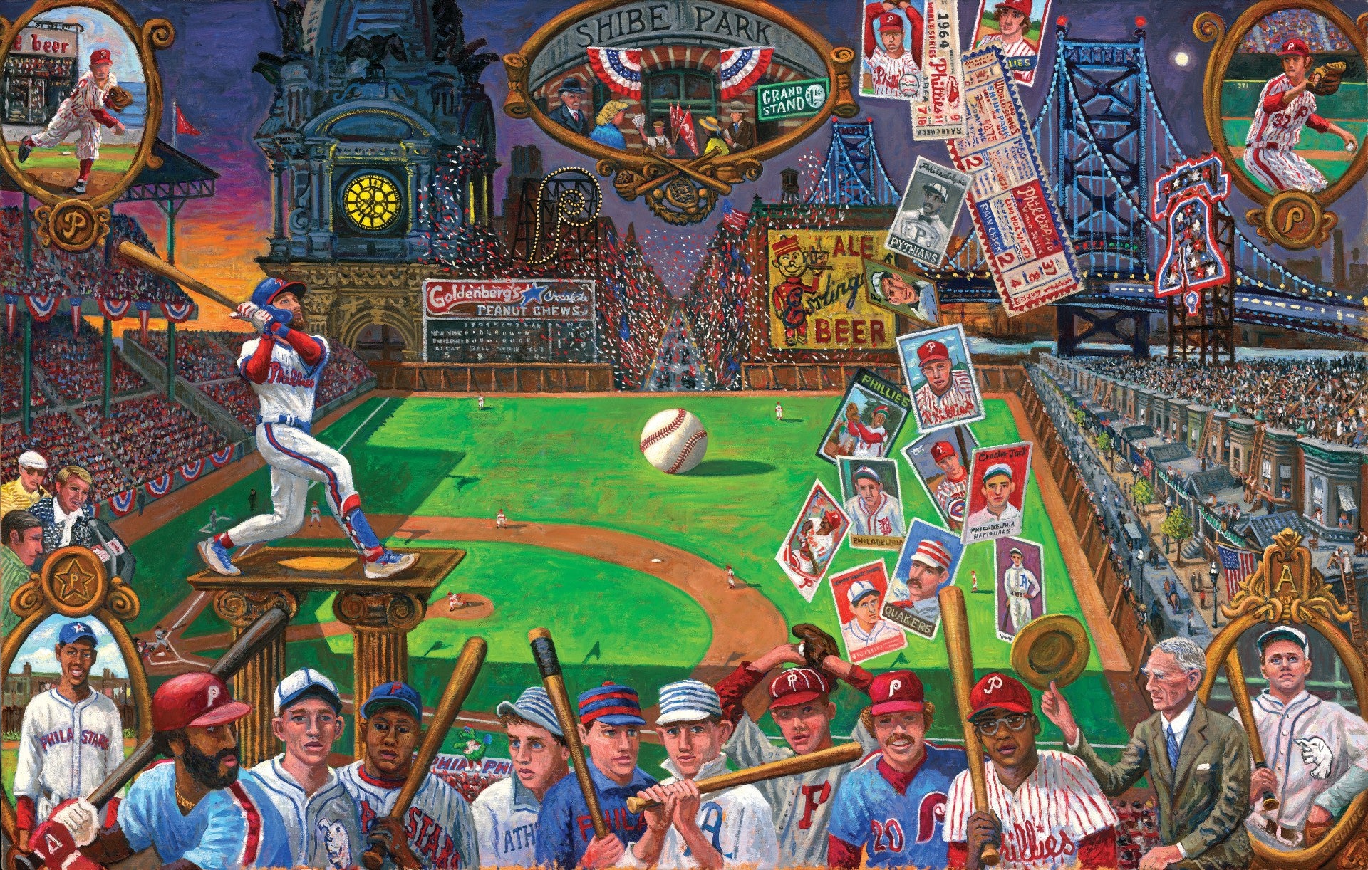 Richie Ashburn Philadelphia Phillies Men's Legend Royal/Red Baseball Tank  Top