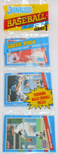 Donruss 1991 Baseball Card & Puzzle Pack - $9.99 - Shibe Vintage