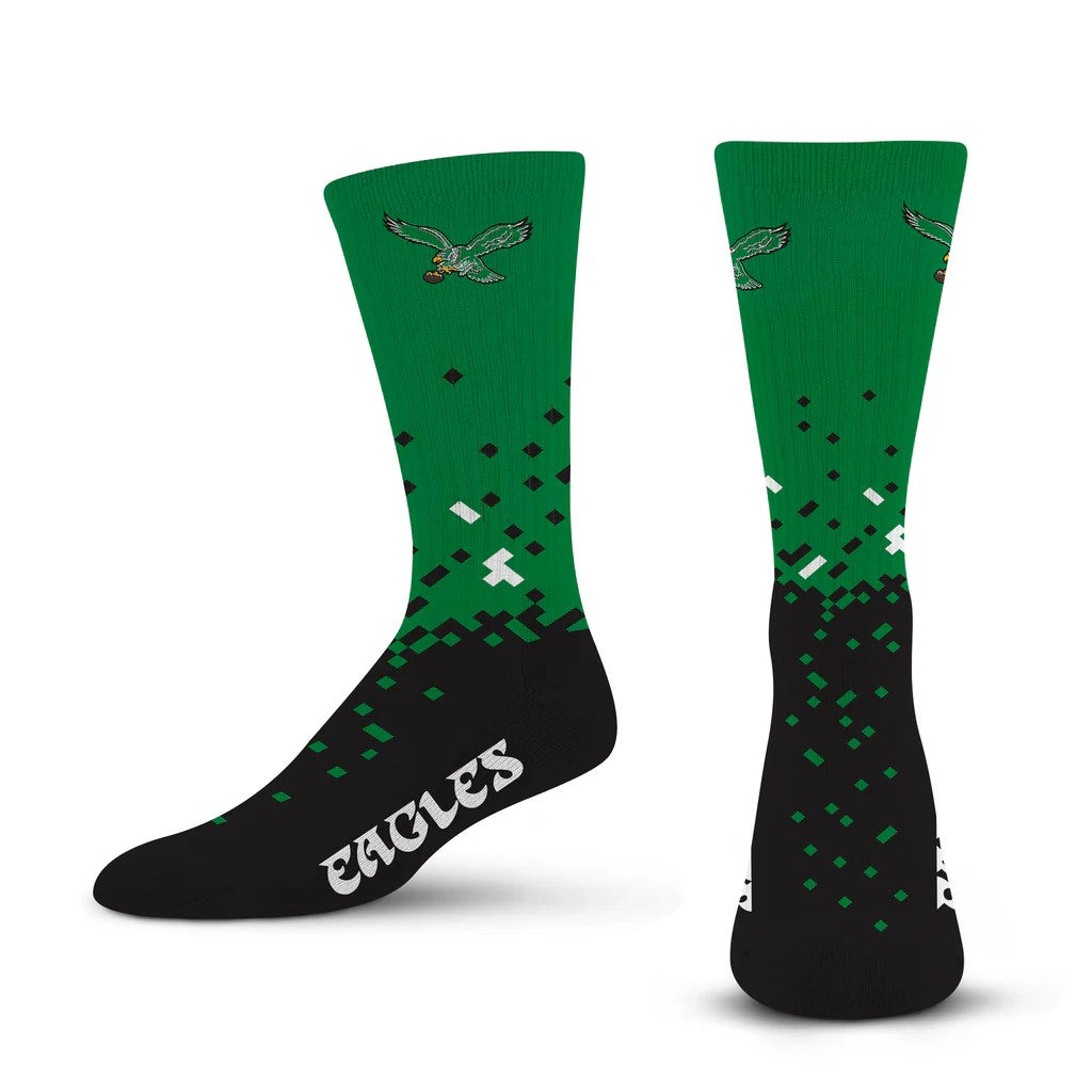 Philadelphia Eagles Retro Spray Zone Socks