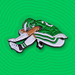 Saquon Hurdle kelly green pin