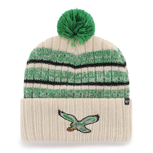 Philadelphia Eagles Historic Tavern Cuff Knit - Natural