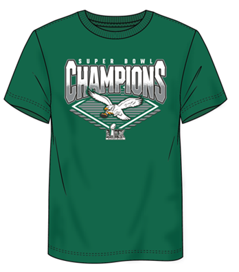 Philadelphia Eagles Super Bowl LIX Champions Diamond Youth
