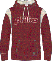 Philadelphia Phillies Youth Thermal Lightweight Maroon Hoodie