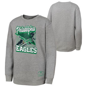 Philadelphia Eagles Youth Retro Wizard Fleece Crew