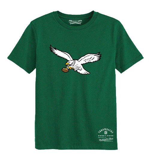 Philadelphia Eagles Youth Kelly Green Logo Tee