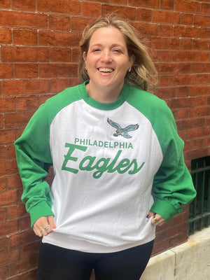 Philadelphia Eagles Women's Head Coach LT Raglan Crew