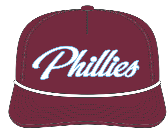 Philadelphia Phillies Cooperstown Dark Maroon Overhand Hitch