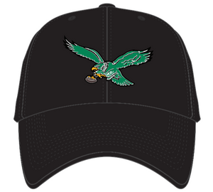 Philadelphia Eagles Historic Black Clean Up Hat with Go Birds
