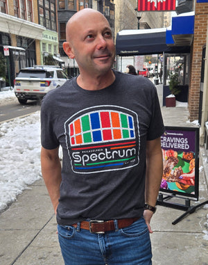 Philadelphia Spectrum charcoal unisex t-shirt