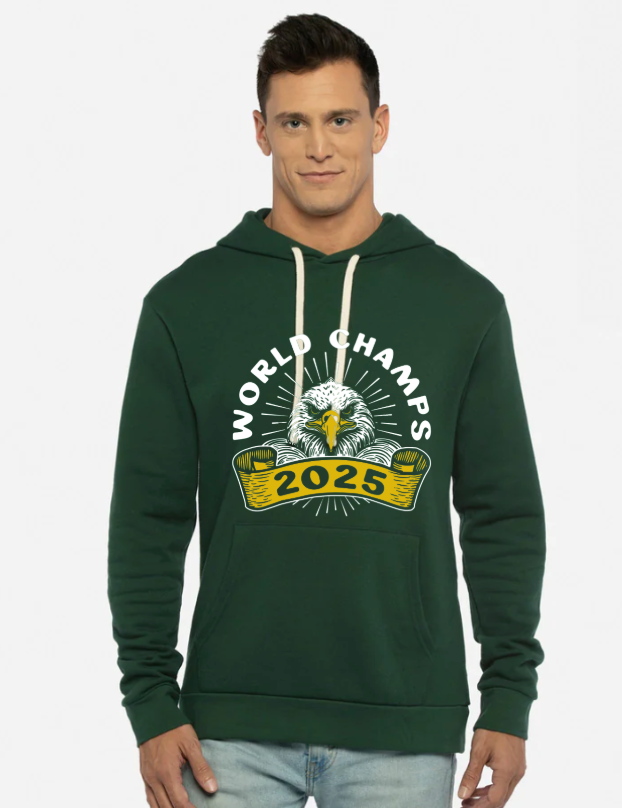 2025 World Champs Green Hooded Sweatshirt