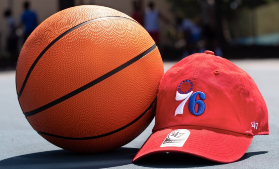 Philadelphia 76ers Red Clean Up Logo Hat