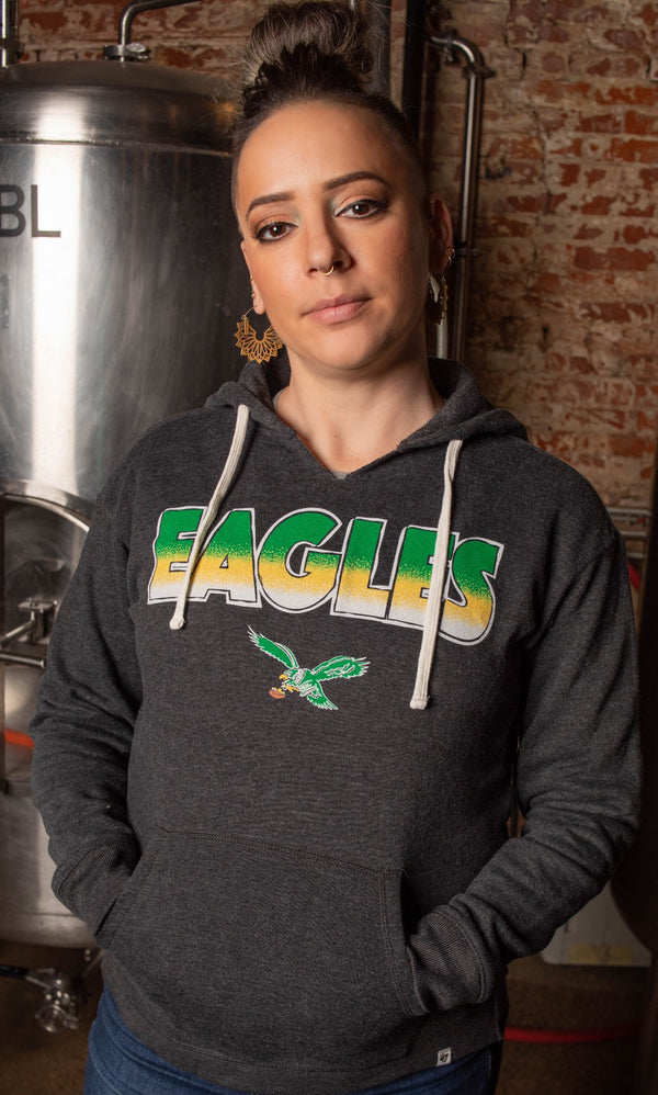 Lids Philadelphia Eagles '47 Women's Color Rise Kennedy Team Pullover Hoodie  - Black