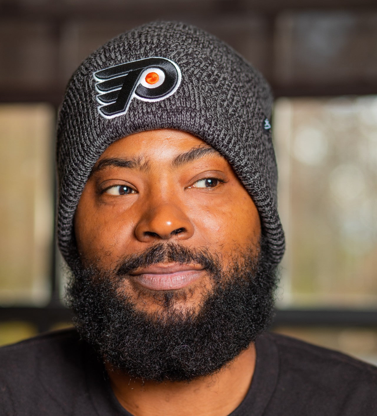 Philadelphia Flyers Black Brain Freeze Cuff Knit