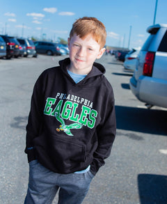 Philadelphia Eagles Throwback Youth hooded sweatshirt - Shibe