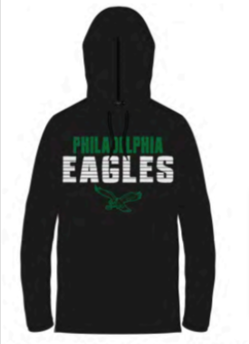 Philadelphia Eagles Men's Hooded Long Sleeve Tee