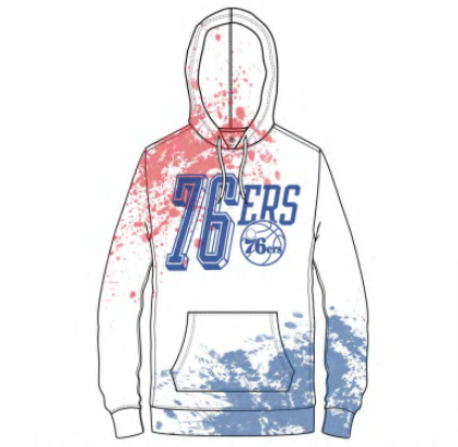 Philadelphia 76ers Flea Market Tie-Dye Unisex hoodie