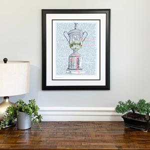 US Open of Golf Print by Philly Word Art