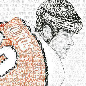 Eric Lindros Print by Philly Word Art