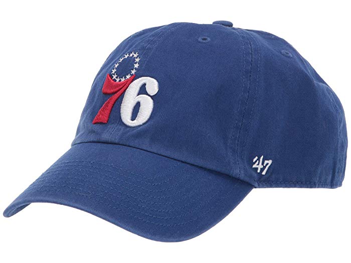 Philadelphia 76ers Blue Clean Up Hat - 76 logo