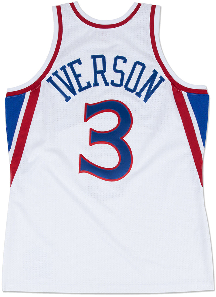 Philadelphia 76ers Allen Iverson Authenic White Jersey