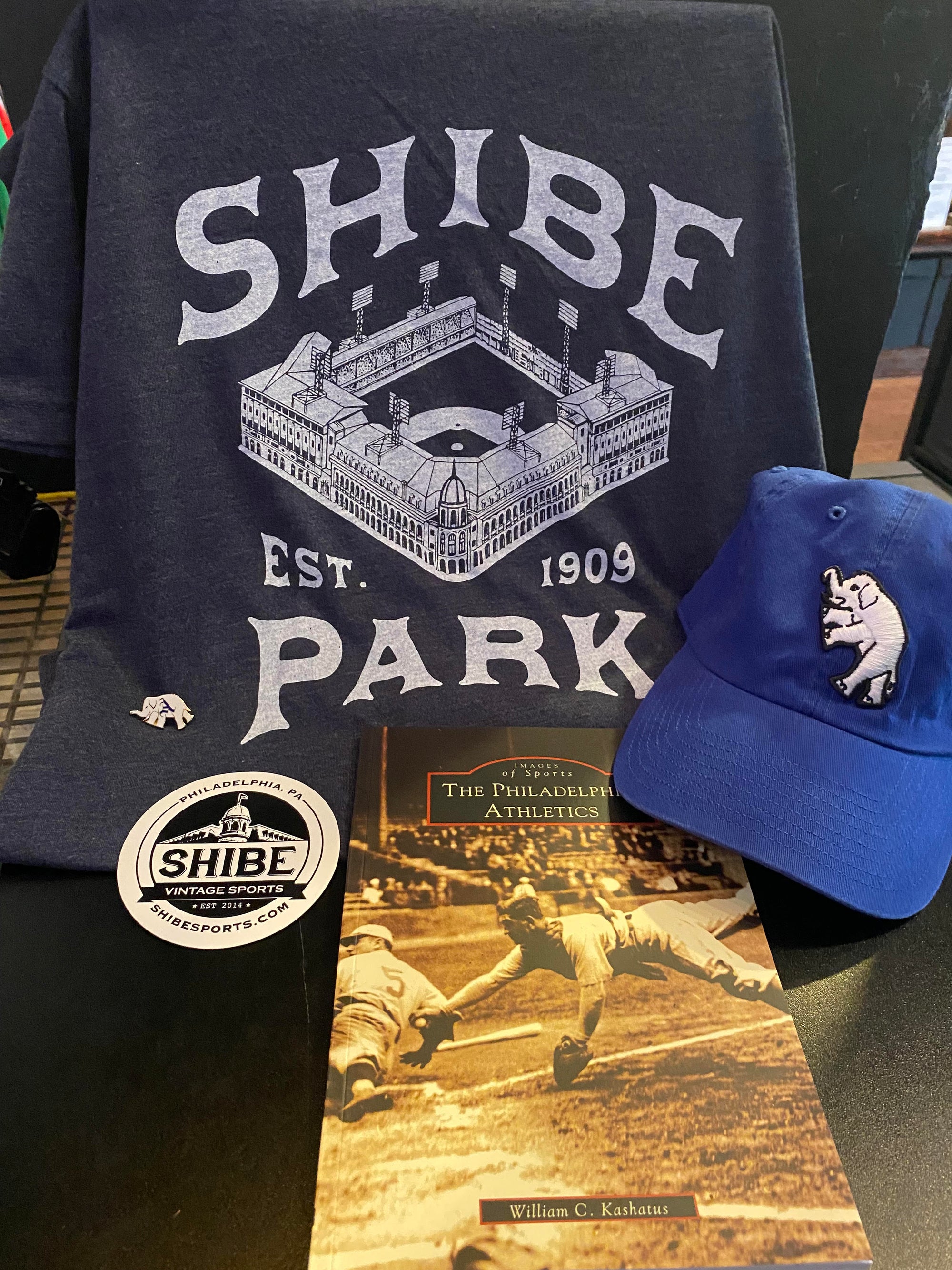 Vintage Philadelphia Athletics (Shirt + Hat + Book) Bundle