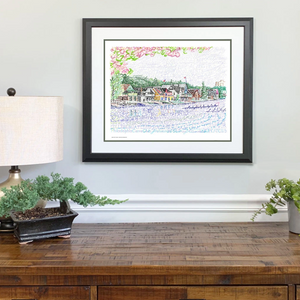 Boathouse Row Print by Philly Word Art