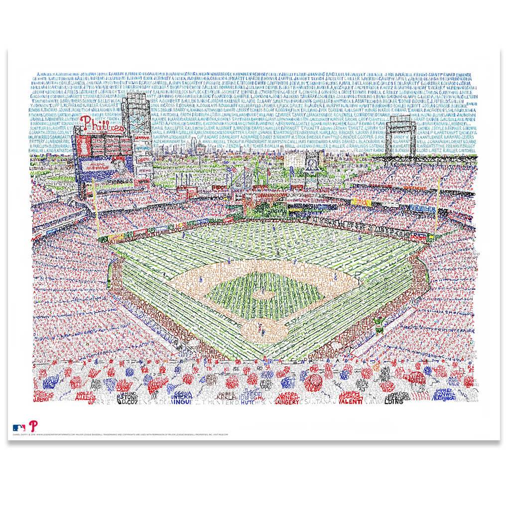 Phillies Road to the 1980 World Series Print by Philly Word Art - Shibe  Vintage Sports