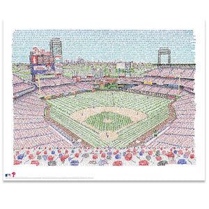 Citizens Bank Park Print by Philly Word Art