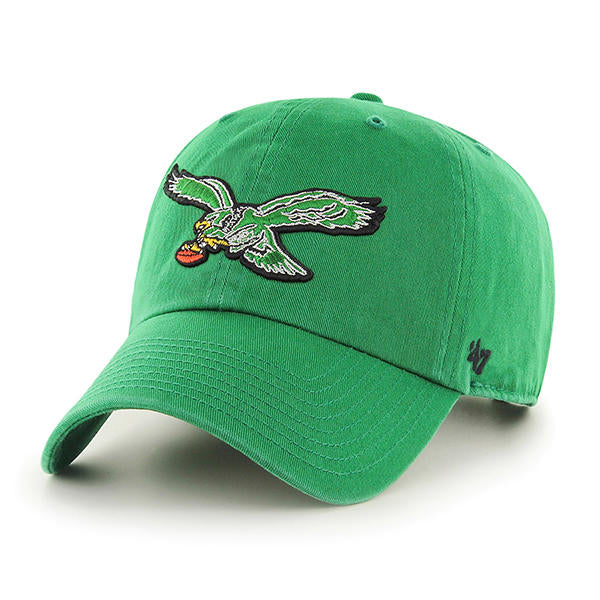 Philadelphia Eagles Kelly Green Cleanup hat with Vintage Logo