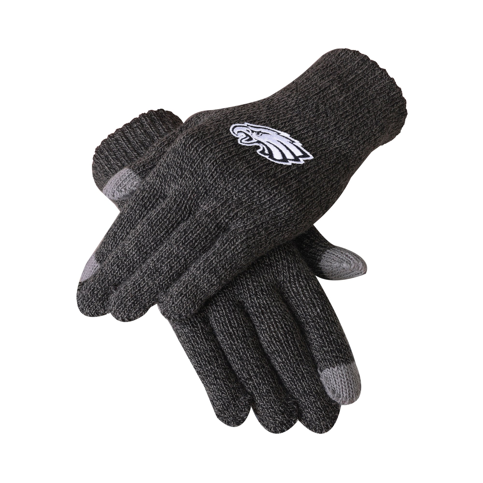 Philadelphia Eagles Charcoal Gray Knit Texting Gloves