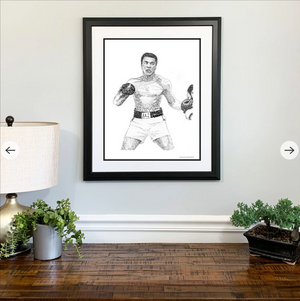 Muhammad Ali Print by Philly Word Art