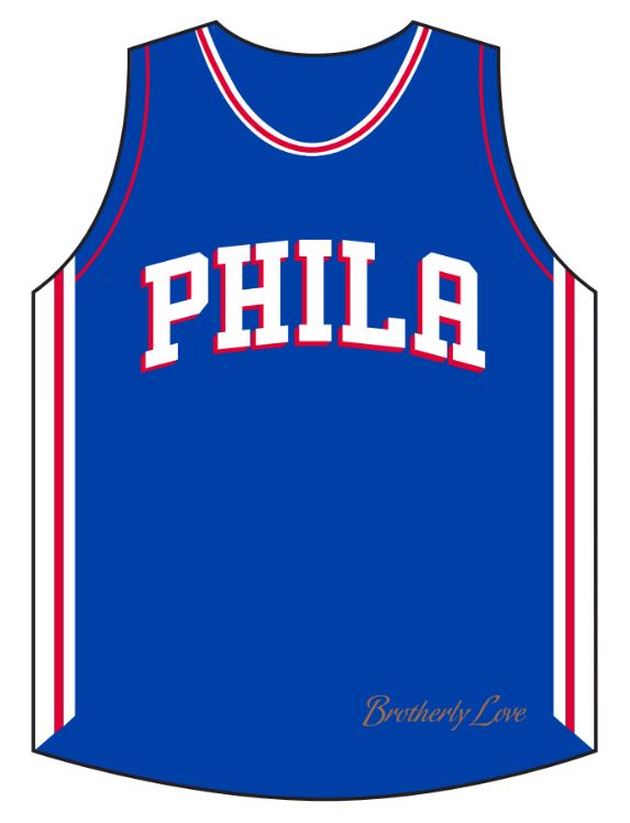 Philadelphia 76ers 3" Jersey Magnet