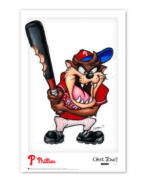 Tazmanian Devil x Philadelphia Phillies poster print