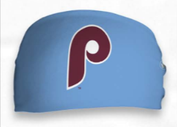Vertical Athletics Phillies Cap Logo Light Blue Cooling Headband